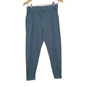 Barefoot Dreams Cotton Joggers Washed Denim Aqua Small Large